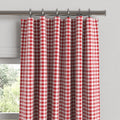 Convertible Drapery in Gingham - Cherry