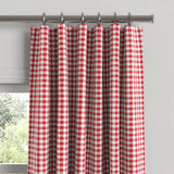 Convertible Drapery in Gingham - Cherry