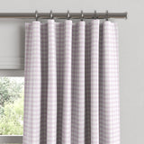 Convertible Drapery in Gingham - Lilac