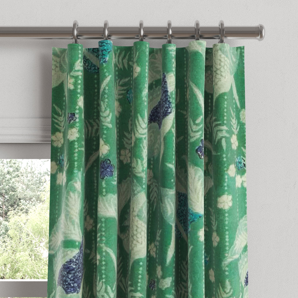 Convertible Drapery in Koi Pond - Green