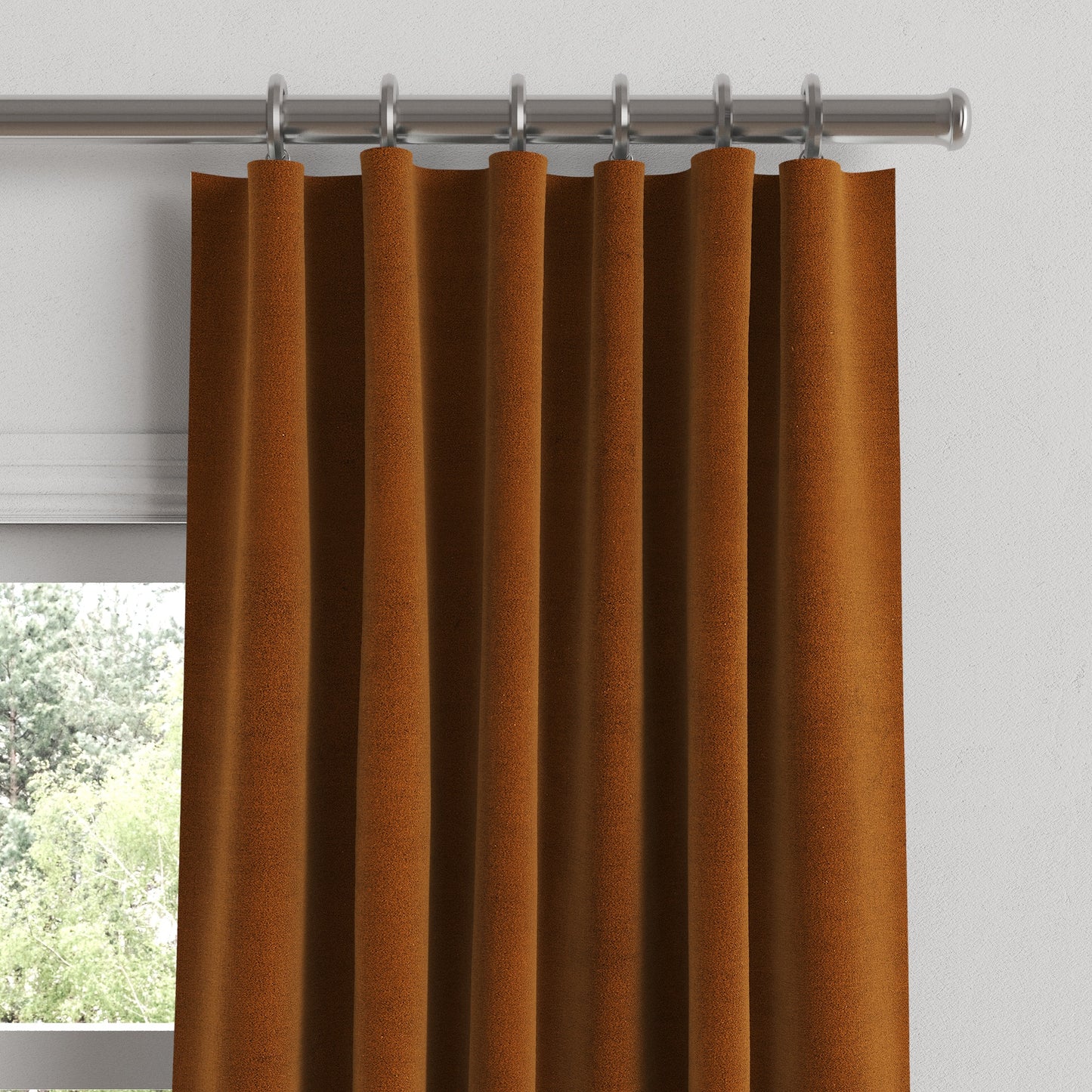 Convertible Drapery in Classic Velvet - Amber