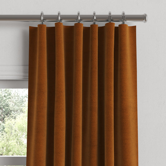 Convertible Drapery in Classic Velvet - Amber
