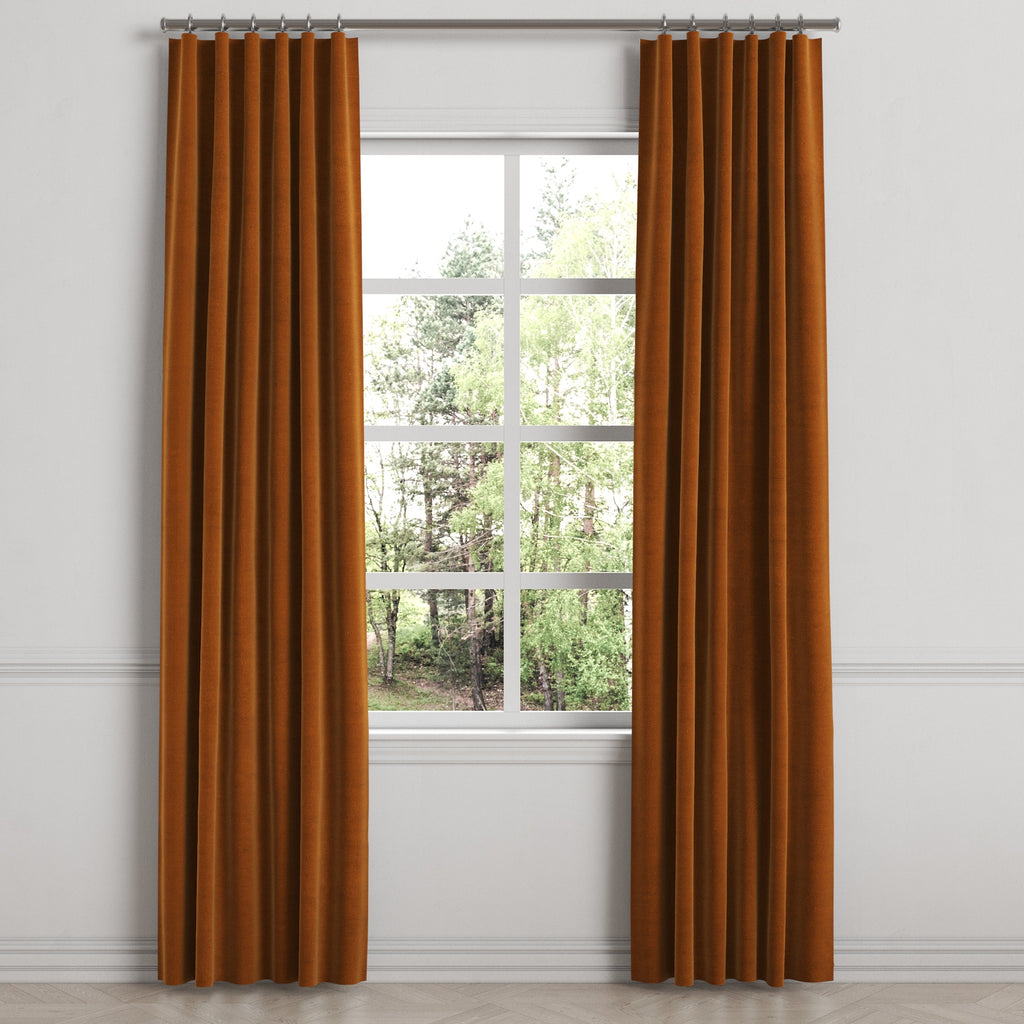Convertible Drapery in Classic Velvet - Amber