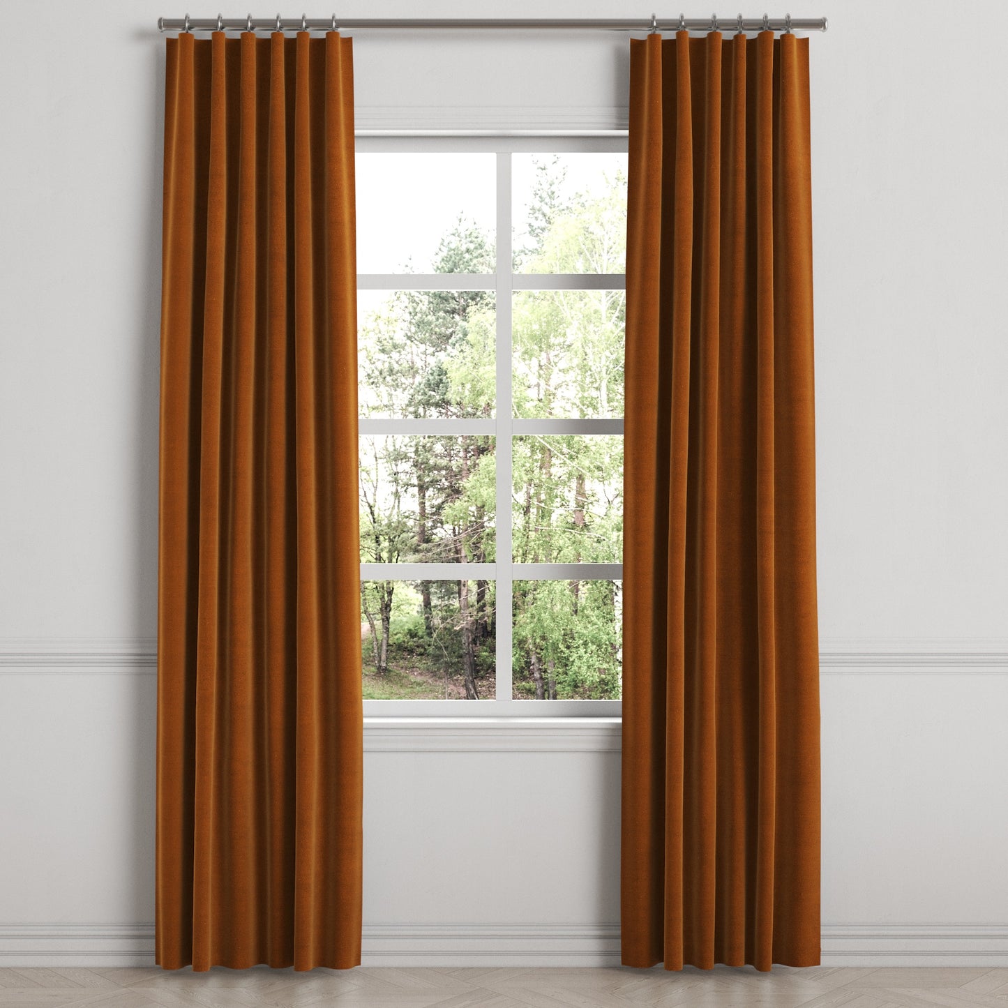 Convertible Drapery in Classic Velvet - Amber