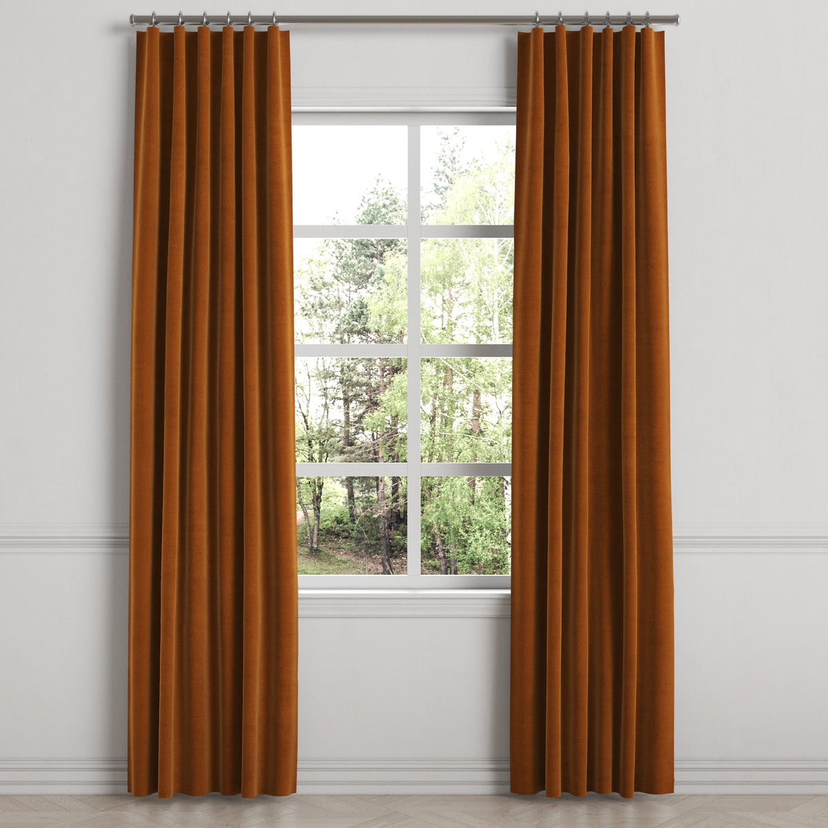 Convertible Drapery in Classic Velvet - Amber
