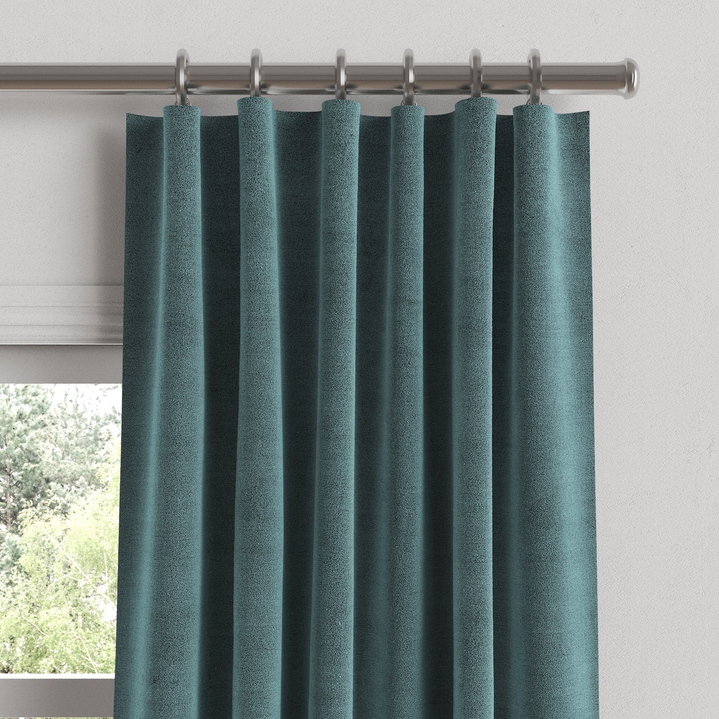 Convertible Drapery in Classic Velvet - Seaside