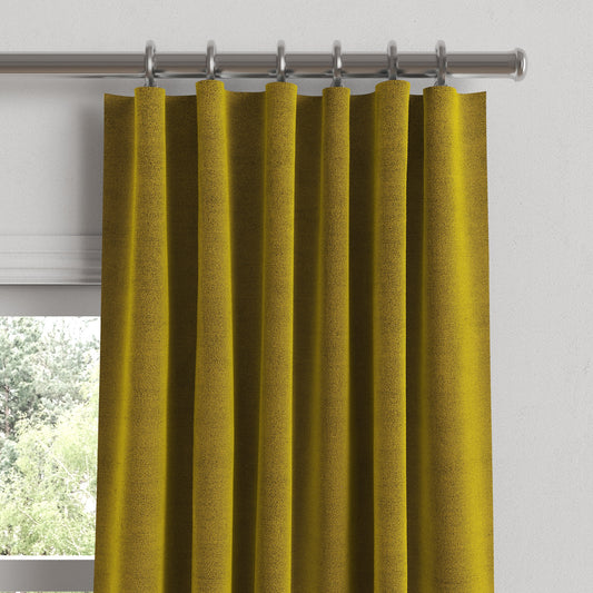 Convertible Drapery in Classic Velvet - Citron