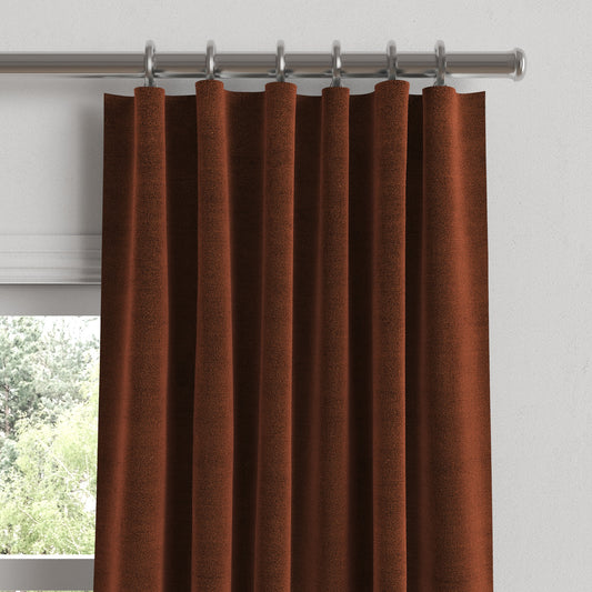 Convertible Drapery in Classic Velvet - Spice