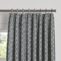 Euro Pleat Drapery in Ditsy - Indigo