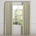 Euro Pleat Drapery in Cottage Flowers - Sunbeam