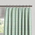 Euro Pleat Drapery in Positive Print - Emerald