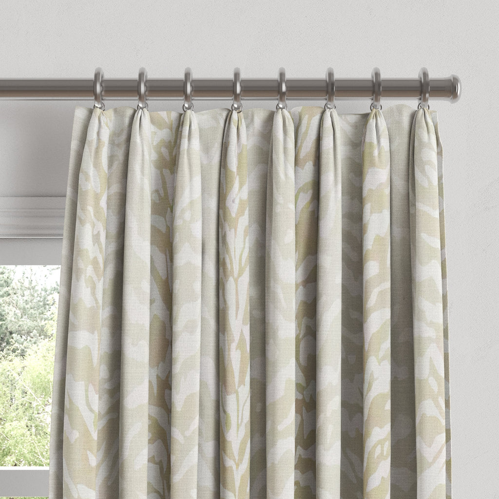 Euro Pleat Drapery in Tiger - Linen