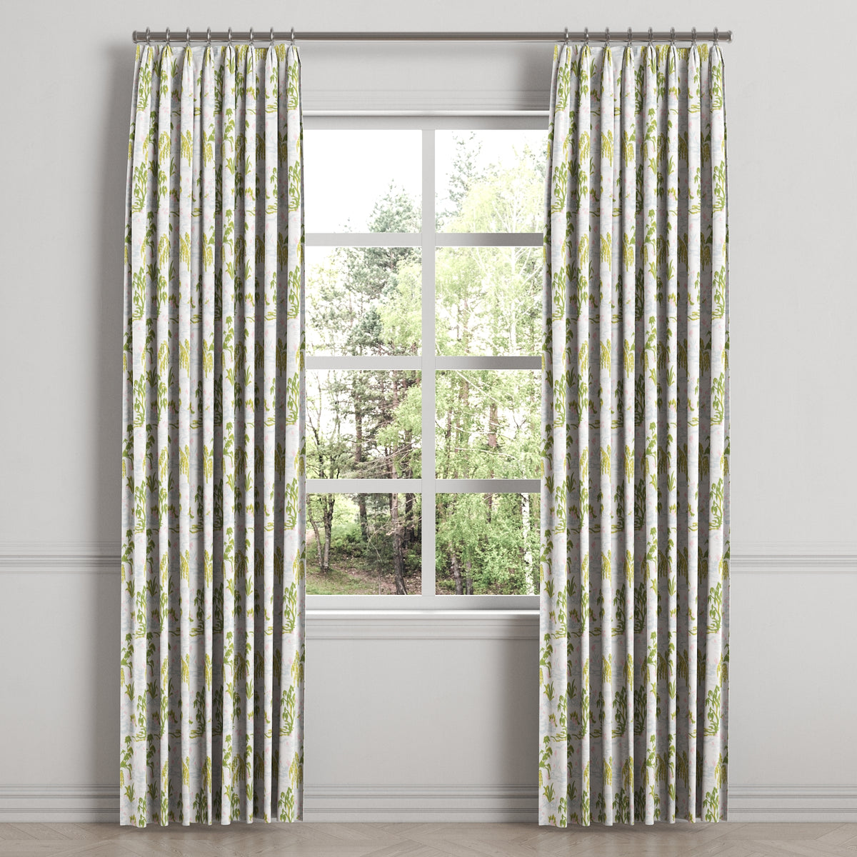 Euro Pleat Drapery in Meadow - Willow