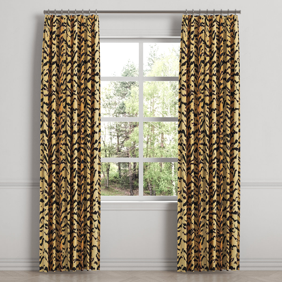 Euro Pleat Drapery in Tiger - Bold
