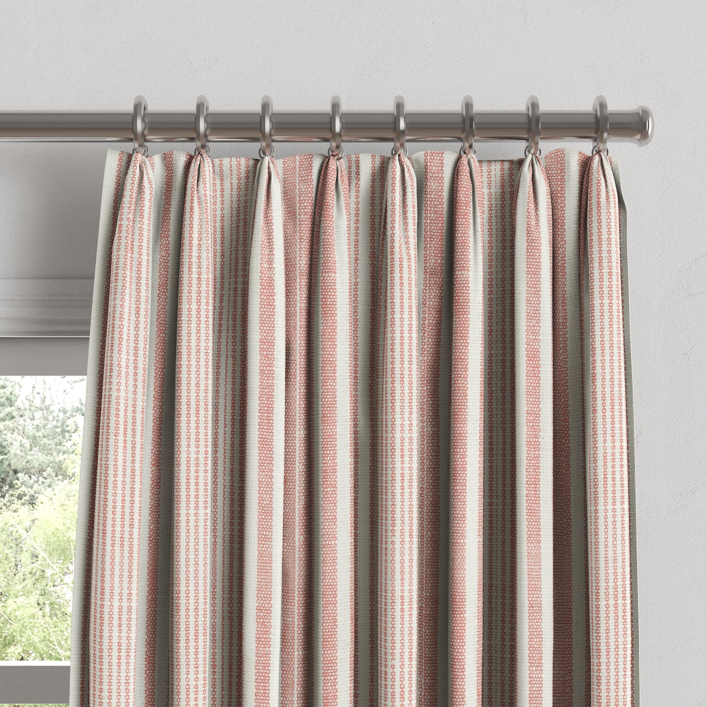 Euro Pleat Drapery in All Lined Up - Sunset