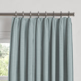 Euro Pleat Drapery in Classic Linen - Storm