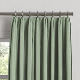 Euro Pleat Drapery in Classic Linen - Olive