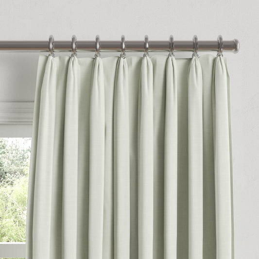 Euro Pleat Drapery in Classic Linen - Heathered Dove
