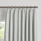 Euro Pleat Drapery in Classic Linen - Oyster