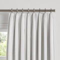 Euro Pleat Drapery in Lush Linen - White