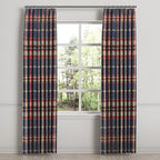 Euro Pleat Drapery in Tartan - Flannel