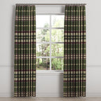 Euro Pleat Drapery in Tartan - Evergreen