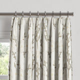 Euro Pleat Drapery in Cottage Flowers - Vanilla