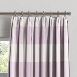 Euro Pleat Drapery in Lilac Buffalo Check