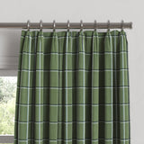 Euro Pleat Drapery in Check With Me - Pine