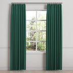 Euro Pleat Drapery in Slubby Linen - Spruce
