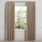 Euro Pleat Drapery in Slubby Linen - Caramel
