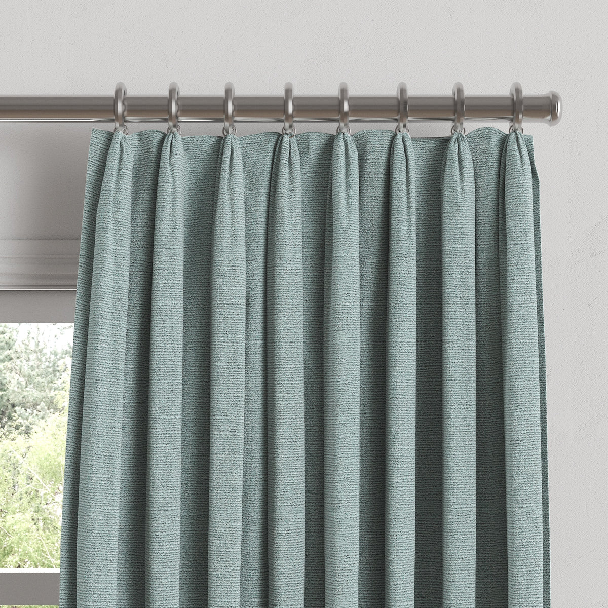 Euro Pleat Drapery in Slubby Linen - Puddle – Loom Decor