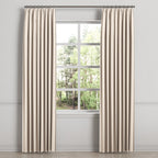 Euro Pleat Drapery in Slubby Linen - Ivory
