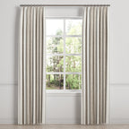 Euro Pleat Drapery in French Laundry Stripe - Champagne