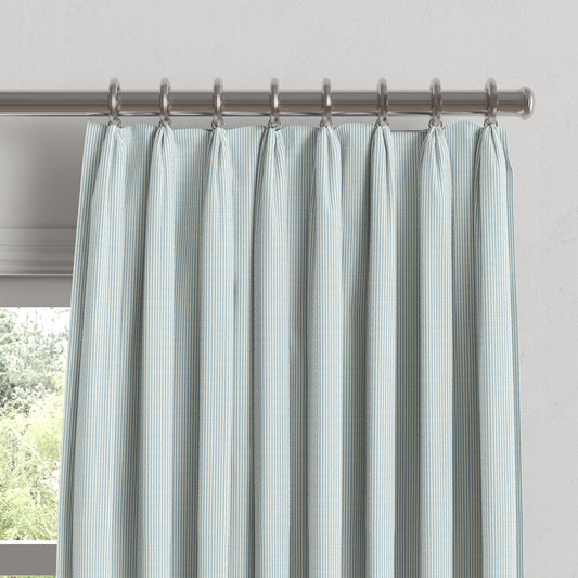 Euro Pleat Drapery in Baldwin - Baby Blue