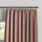 Euro Pleat Drapery in Nautical Stripes - Buoy