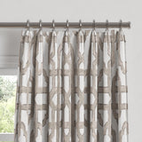 Euro Pleat Drapery in Trellis Like It Is - Beige