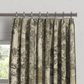 Euro Pleat Drapery in Country Toile - Onyx
