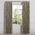Euro Pleat Drapery in Country Toile - Onyx