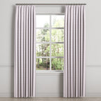 Euro Pleat Drapery in Gingham - Lilac