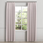 Euro Pleat Drapery in Gingham - Light Pink