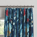 Euro Pleat Drapery in Koi Pond - Blue