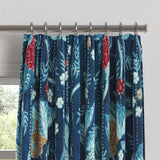 Euro Pleat Drapery in Koi Pond - Blue