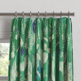 Euro Pleat Drapery in Koi Pond - Green