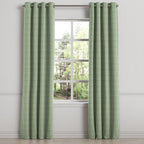 Grommet Drapery in Gingham - Fir