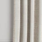 Grommet Drapery in French Laundry Stripe - Champagne