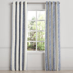 Grommet Drapery in French Laundry Stripe - Navy