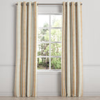 Grommet Drapery in French Laundry Stripe - Apricot
