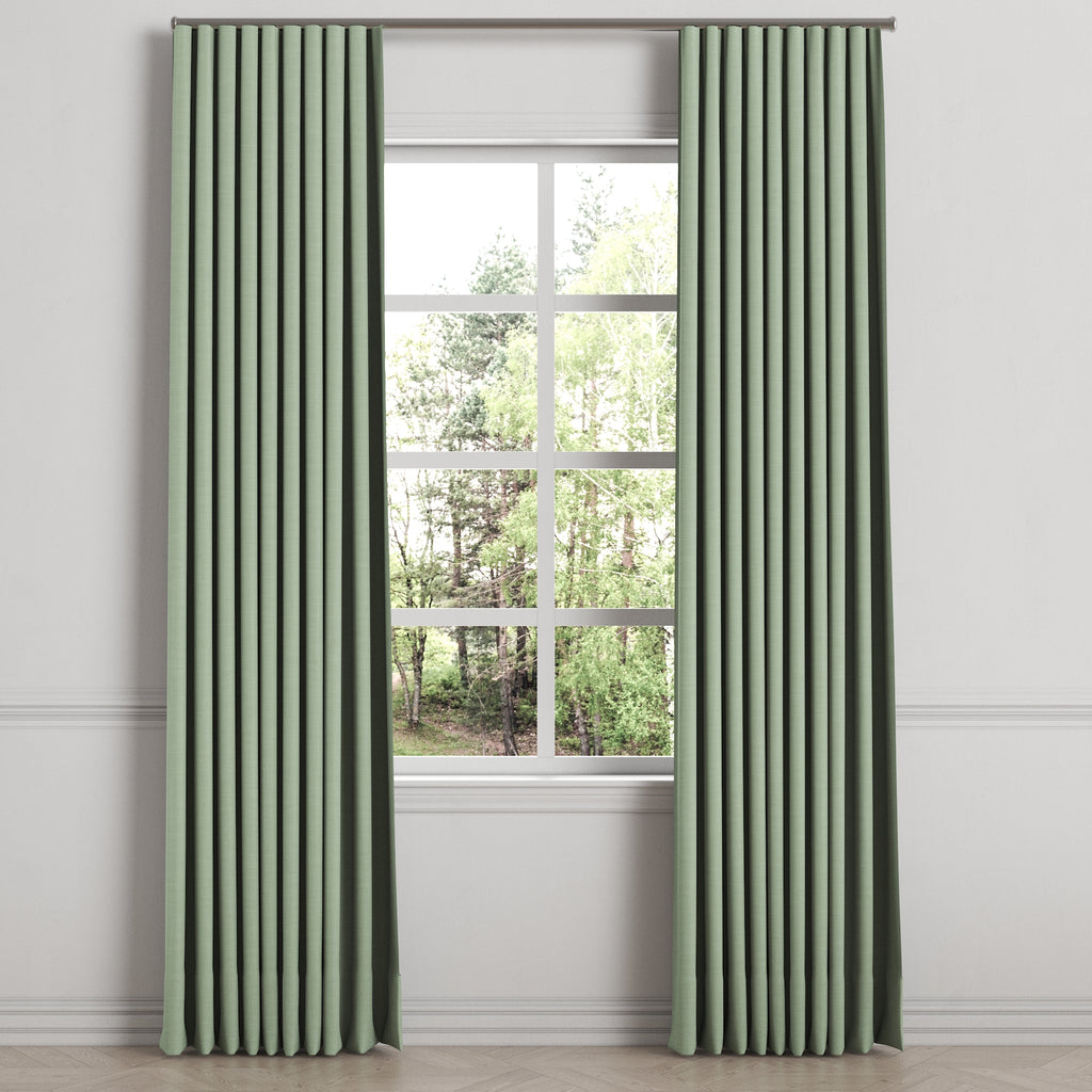 Ripplefold Drapery in Classic Linen - Olive