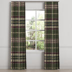 Ripplefold Drapery in Tartan - Evergreen